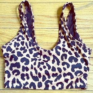 Long length sports bra